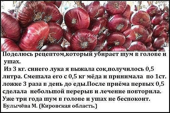 Для лечения шума в ухе лук запечь